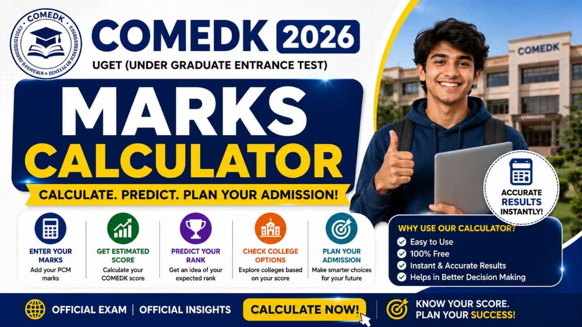 COMEDK Marks Calculator with Answer Key 2026 – Estimate Your Score Online