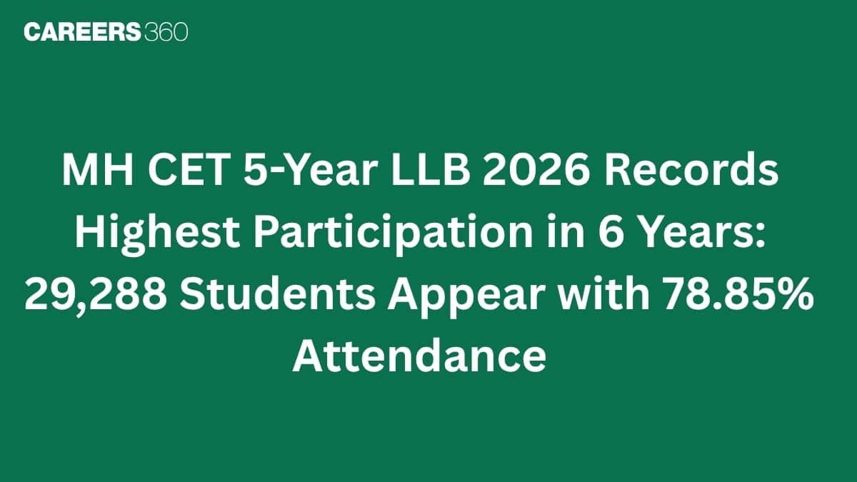 MH CET 5-Year LLB 2026 Records Highest Participation in 6 Years: 29,288 Students Appear with 78.85% Attendance