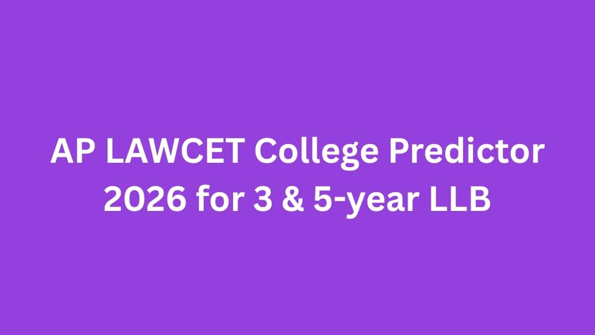 AP LAWCET College Predictor 2026 for 3 & 5-year LLB