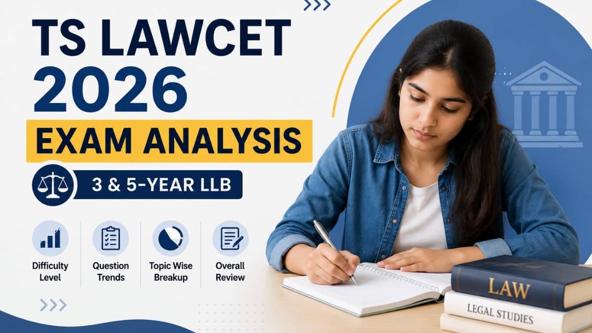 TS LAWCET 2026 Exam Analysis (LIVE UPDATES) for 3 and 5-year LLB