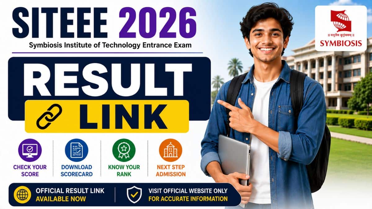 SITEEE 2026 Result Link at set-test.org - Download Symbiosis Scorecard