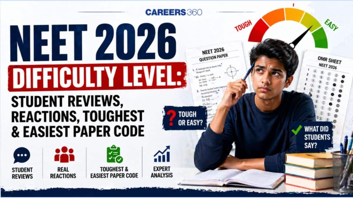 NEET 2026 Difficulty Level: Student Reviews, Reactions, Toughest & Easiest Paper Code