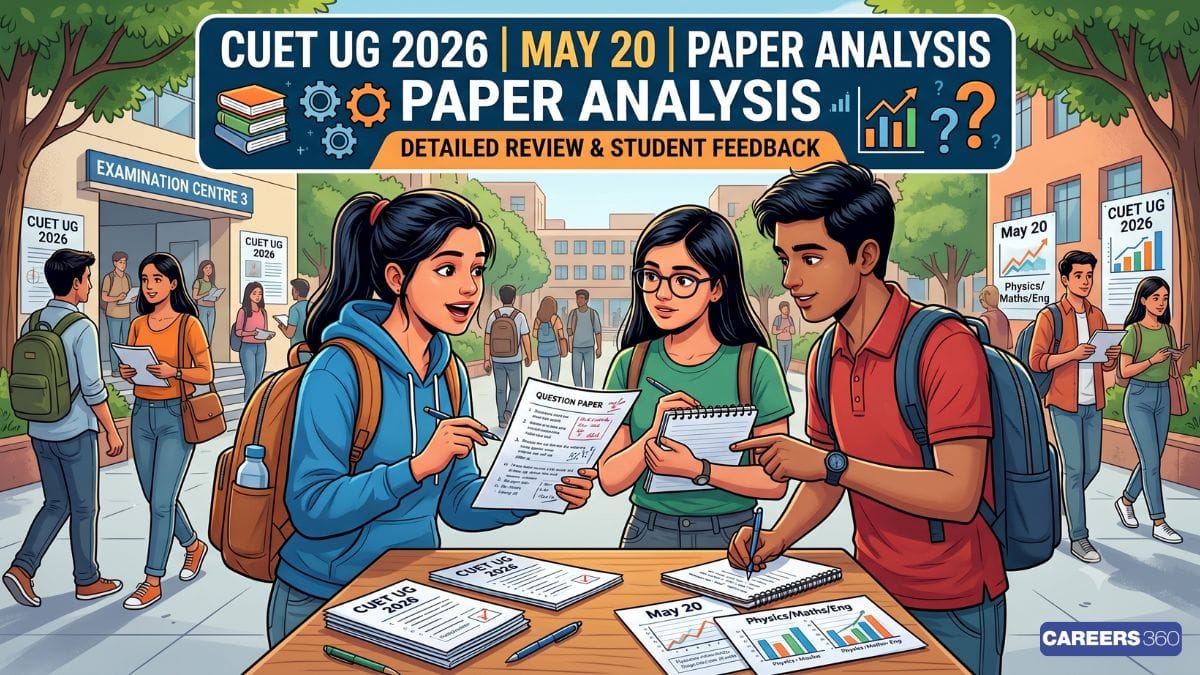 CUET UG 2026 May 20 Analysis Shift 1: Memory-Based Questions With Solution