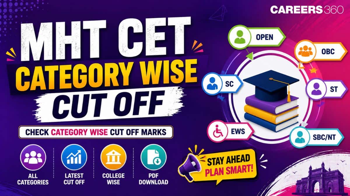MHT CET 2026 Category Wise Cutoff – General, OBC, SC, ST Marks