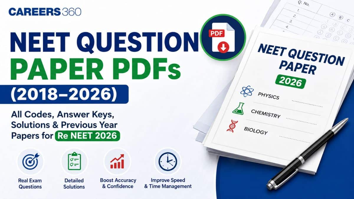 NEET Previous Year Question Paper (2018–2026) with Answers & Detailed Explanations - FREE PDF Download