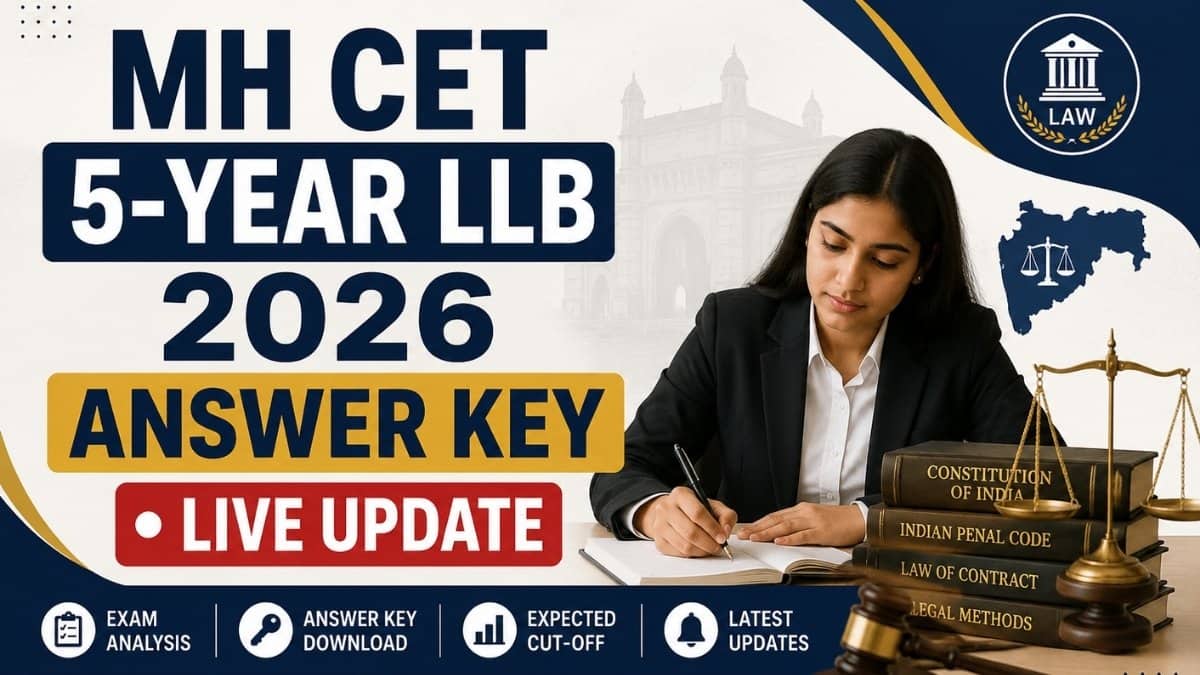 MH CET 5-year LLB 2026 Answer Key (LIVE UPDATES), Expected Cut-Offs: Provisional Key Tomorrow