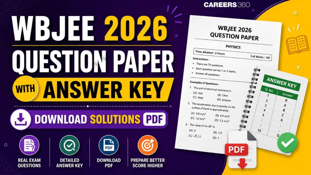 WBJEE 2026 Question Paper and Answer Key with Solutions PDF
