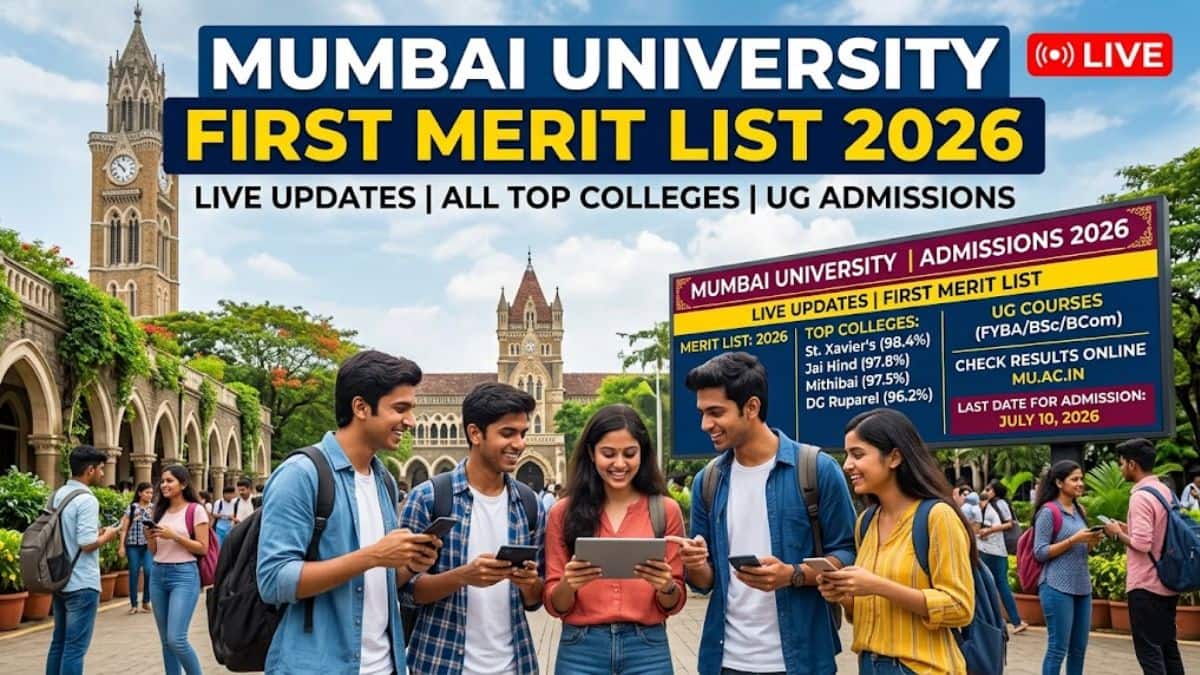 Mumbai University First Merit List 2026 Live Updates