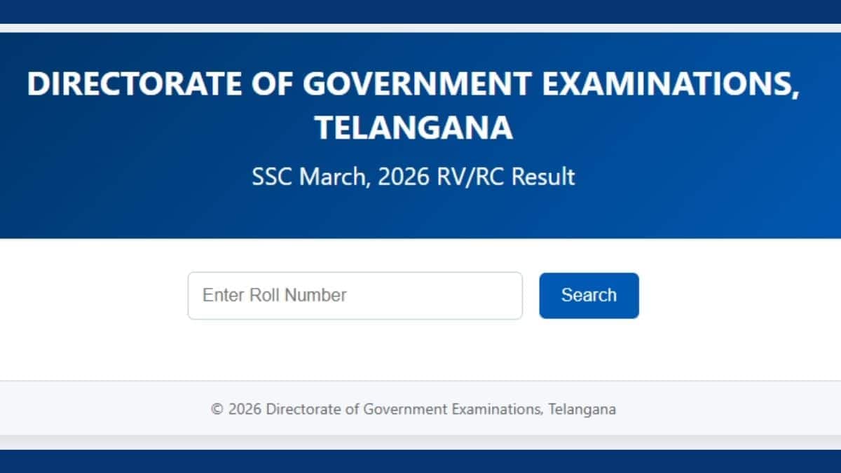 Telangana SSC Reverification Recounting Result 2026 Out - Check TG 10th RV/RC Results Online