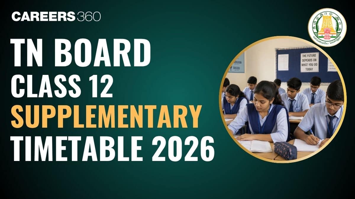 DGE TN 12th Supplementary Exam Time Table 2026 Out at dge.tn.gov.in