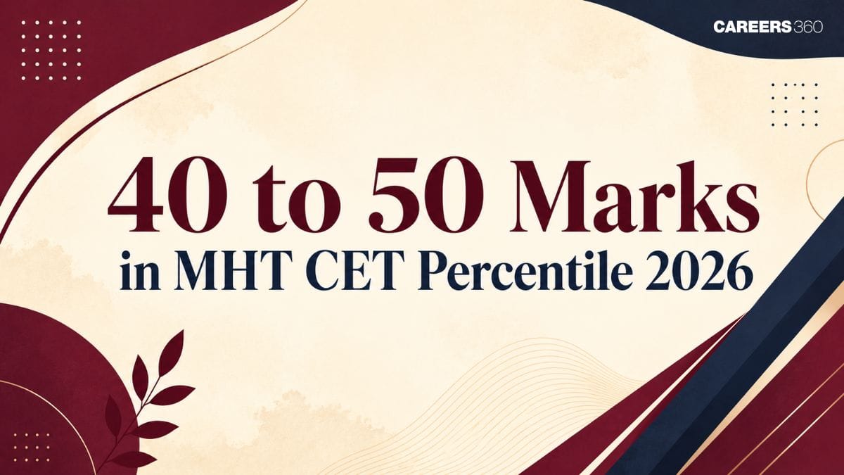 40 to 50 Marks in MHT CET Percentile 2026: Expected Percentile, Rank, College Chances