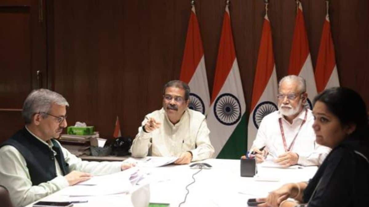 Dharmendra Pradhan reviews NEET-UG 2026 re-exam (Image Credit: PIB)