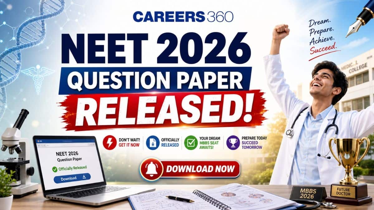 NEET 2026 Question Paper Released : Direct Download Link Out