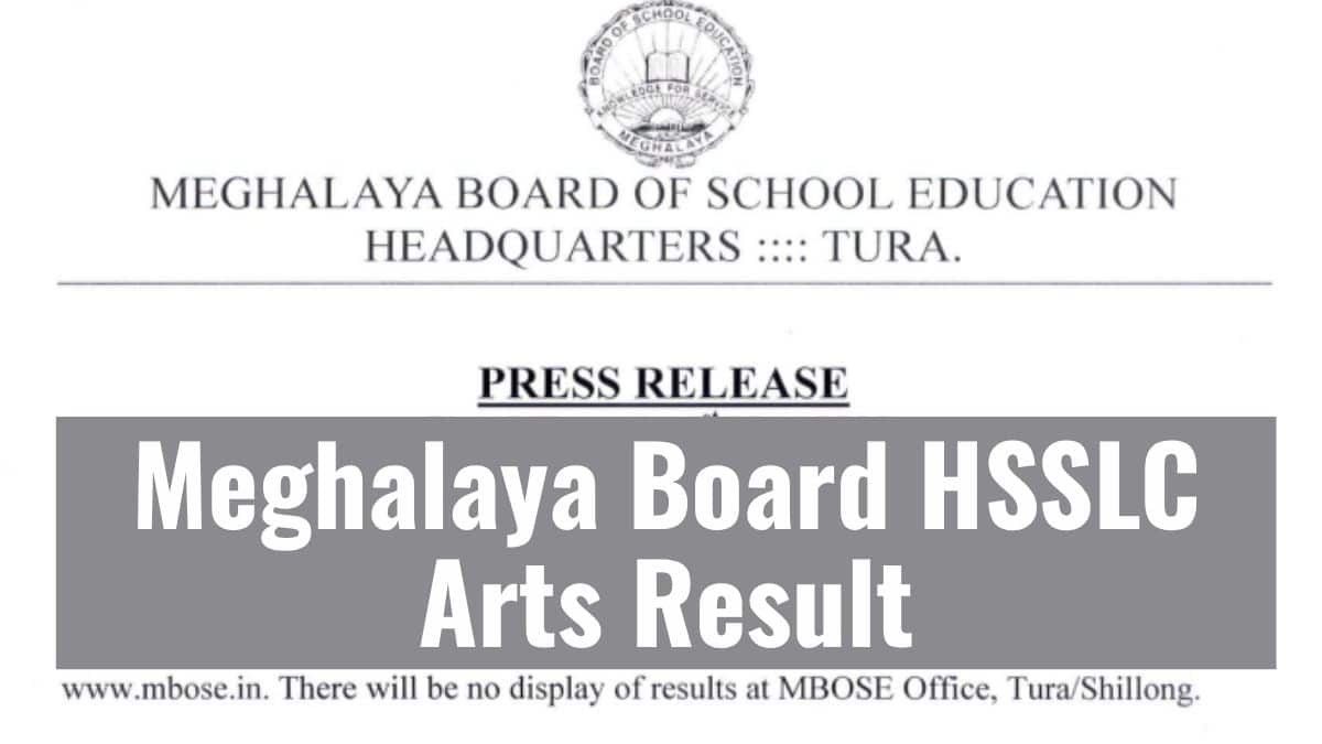 Meghalaya MBOSE HSSLC 12th Arts Result 2026 Link megresults.nic.in - Check by Name & Roll Number
