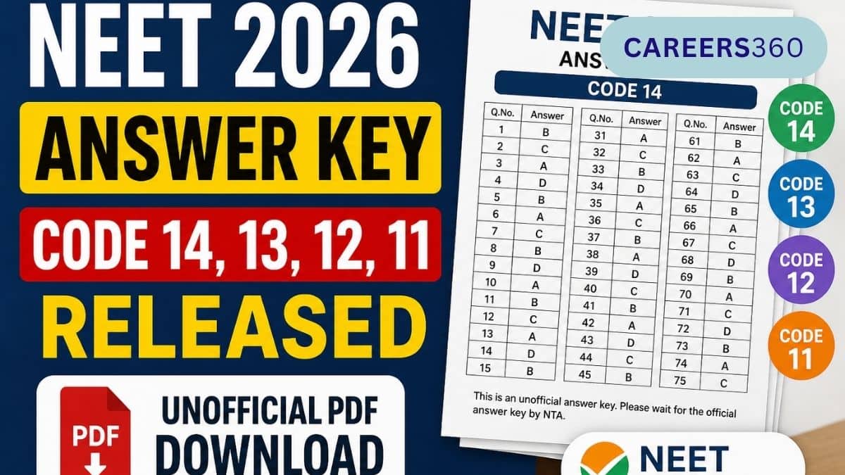 NEET Answer Key 2026 Code 14, 13, 12, 11 Released: Download PDF