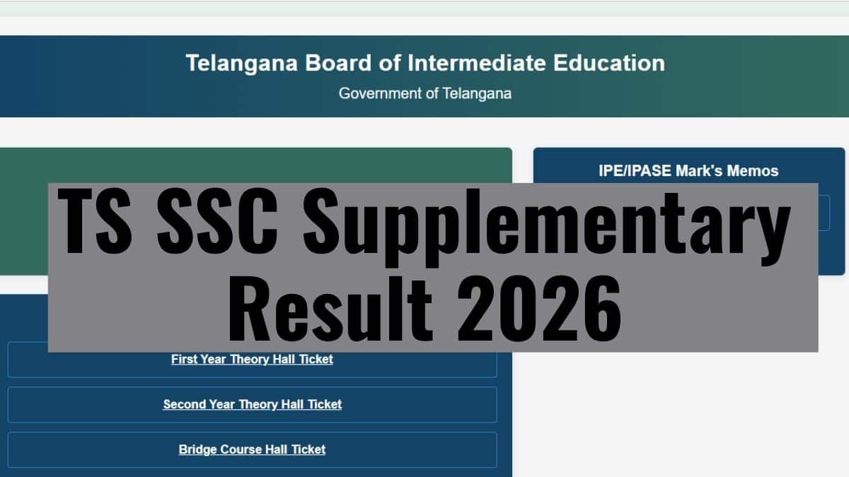 BSE Telangana 10th Supplementary Result Link 2026 LIVE bse.telangana.gov.in - Check by Roll Number
