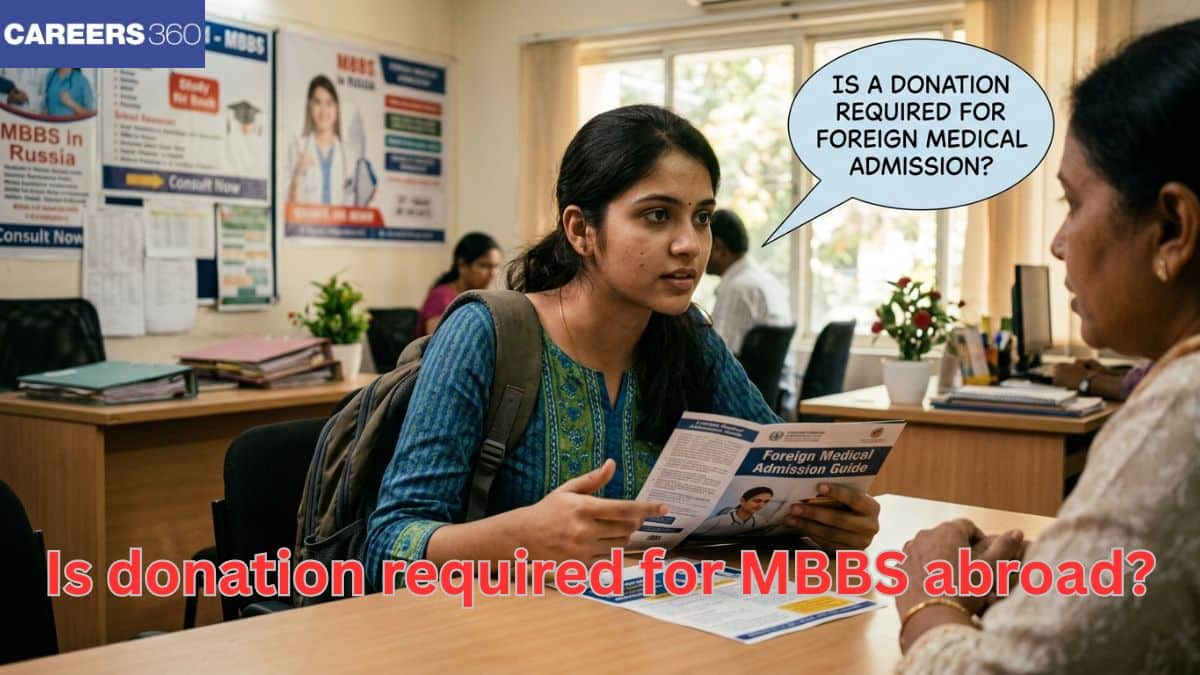 Is a donation required for MBBS abroad?