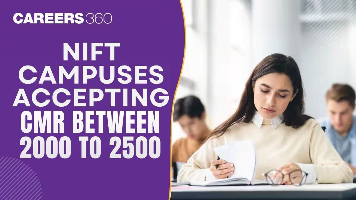 List of NIFT Campuses Accepting CMR between 2000 to 2500?