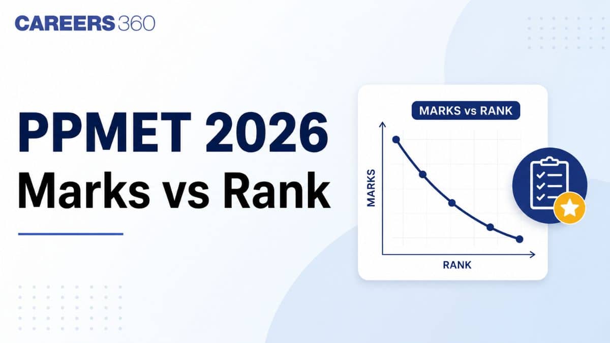 Rank 50 PPMET 2026 Marks vs Rank (Available): Check Rank for 50 to 100 Marks