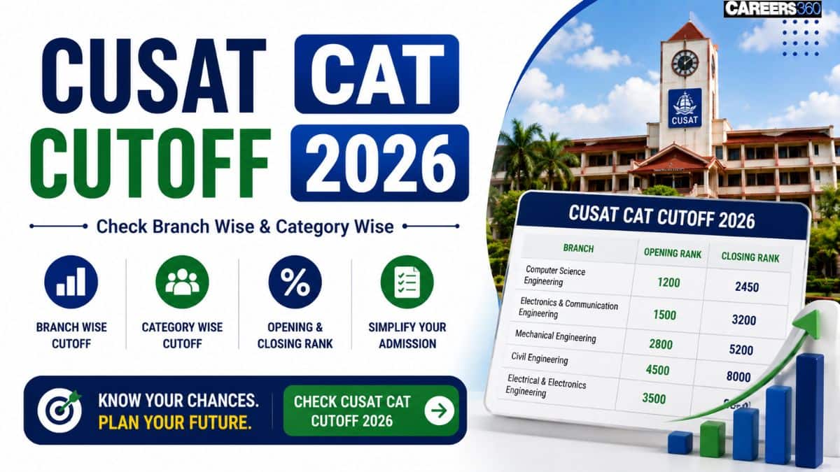 CUSAT CAT Cutoff 2026: Opening & Closing Ranks for BTech Admission