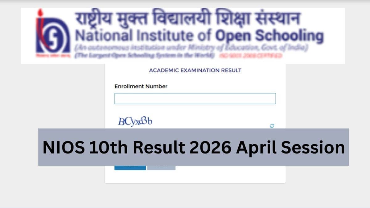 NIOS 10th Result April 2026 Link Out at results.nios.ac.in - Check Result Using Roll Number