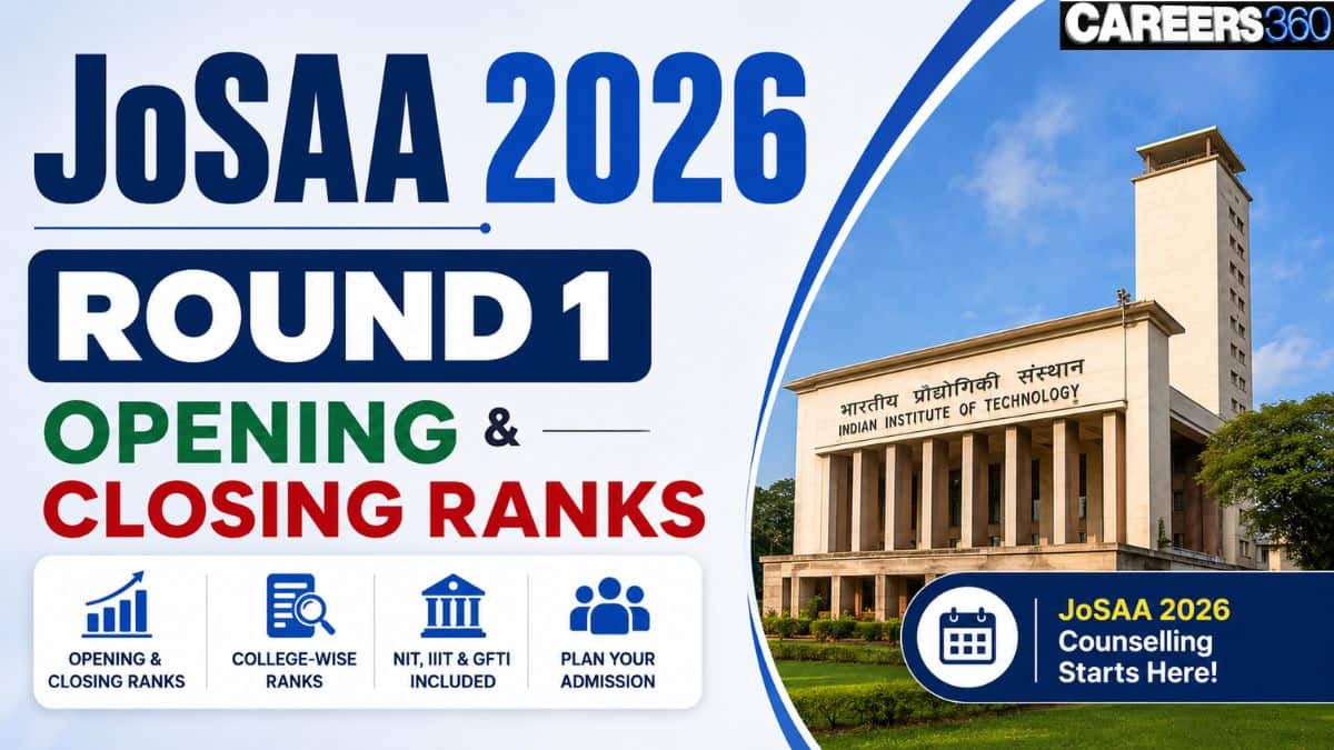 JoSAA 2026 Round 1 Opening and Closing Ranks – IIT, NIT, IIIT Cutoff PDF
