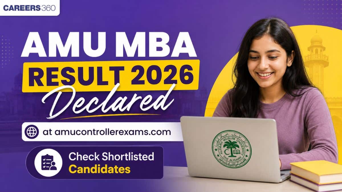 AMU MBA Entrance Result 2026 Declared @amucontrollerexams.com; Interview/GD Shortlist Link Here, Dates, & Time