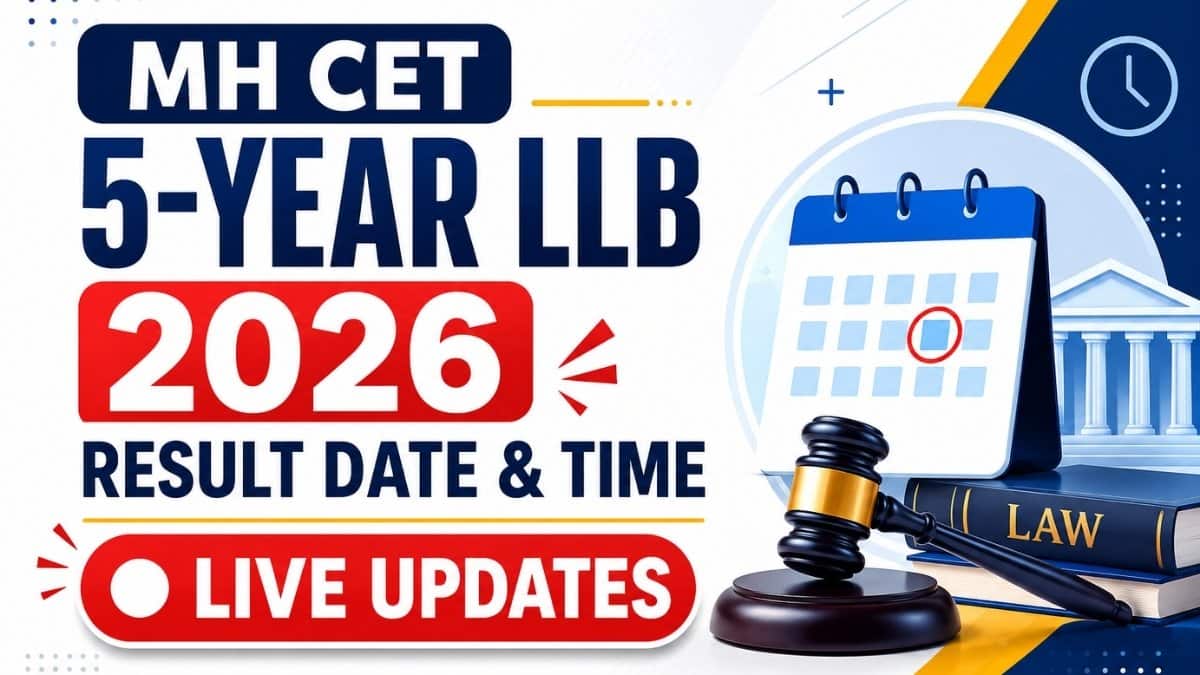 MH CET 5-year LLB 2026 Result Date & Time (LIVE UPDATES): Expected Cutoff for Top Colleges