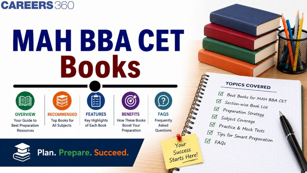 MAH BBA CET Preparation Books 2027, Check Section-Wise Book List Here