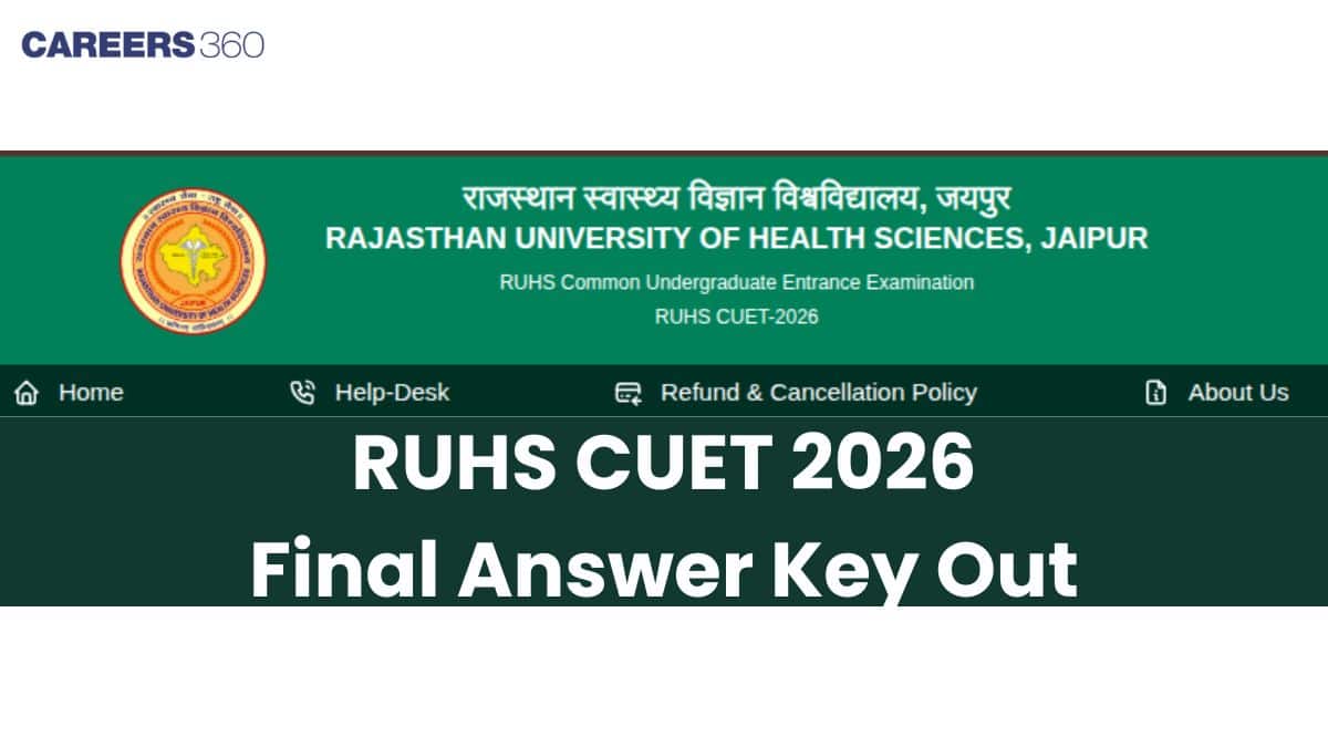 RUHS CUET 2026 Final Answer Key Out at ruhscuet2026.com: Direct Download Link