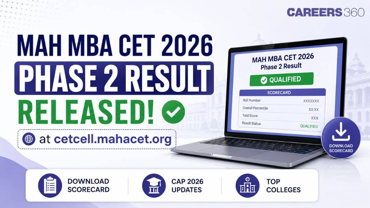 MAH MBA CET 2026 Phase 2 Result Out at cetcell.mahacet.org; Download Scorecard, CAP 2026 Updates & Top College