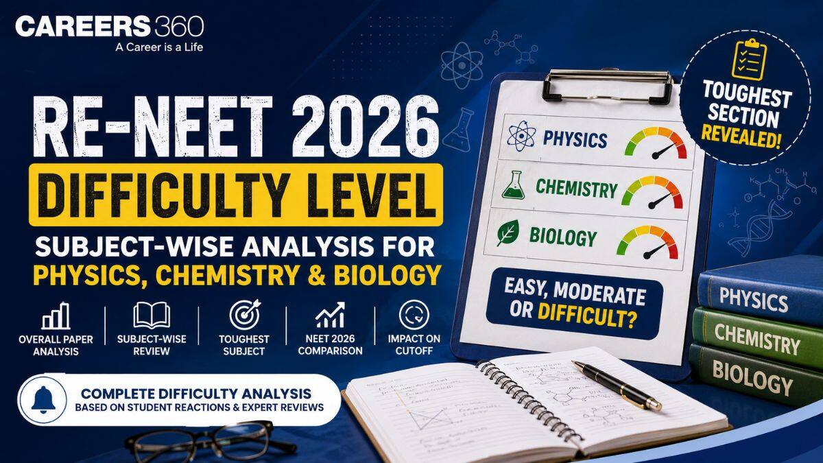 Re NEET 2026 Exam Difficulty Level: Tough or Easy? Subject-Wise Analysis