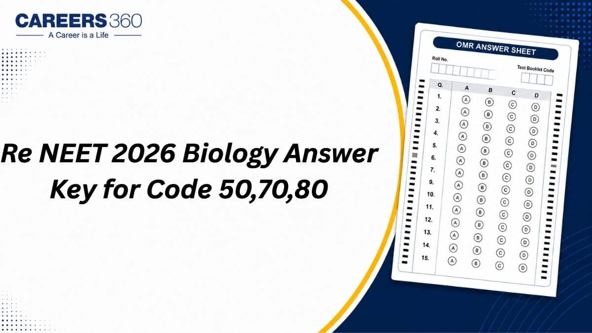 Re NEET 2026 Biology Answer Key for Code 50, 70 and 80: PDF Download Link Here