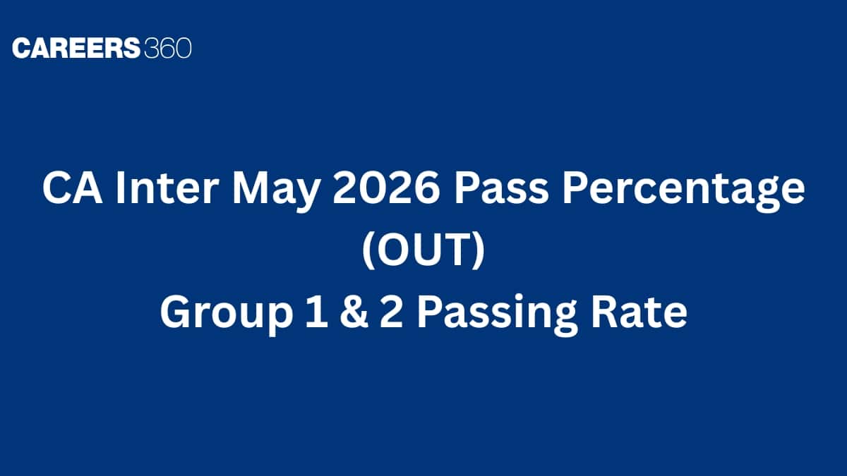 CA Inter May 2026 Pass Percentage (OUT): Group 1 (10.25%), Group 2 (16.11%)
