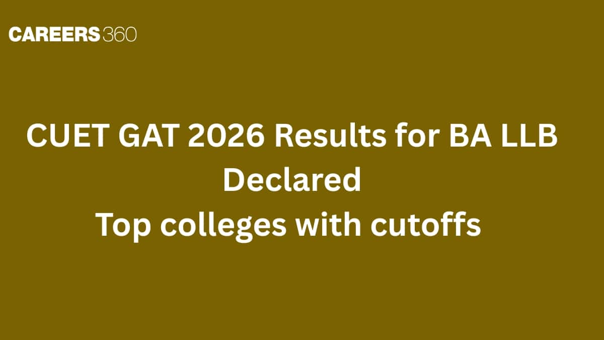 CUET GAT 2026 Results for BA LLB Declared; Top colleges with cutoffs