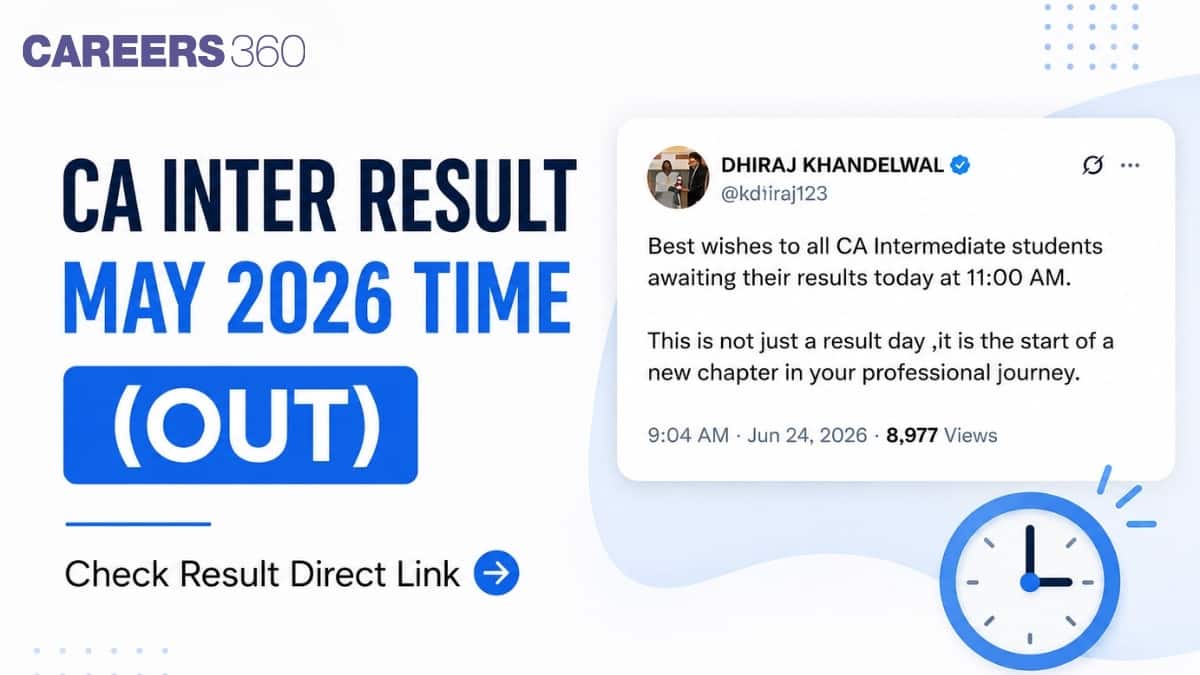 CA Inter Result May 2026 Time (OUT): ICAI CA Intermediate Result Link