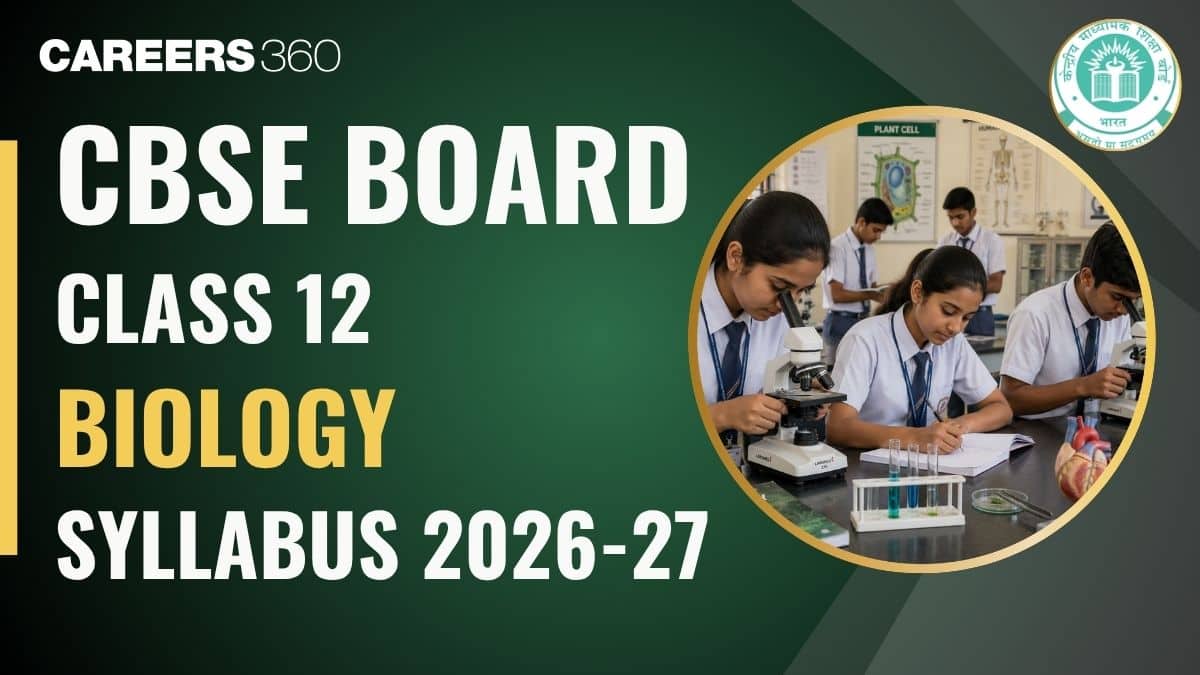 CBSE Class 12 Biology Syllabus 2026-27 PDF Download: Chapter-Wise Topics & Marking Scheme