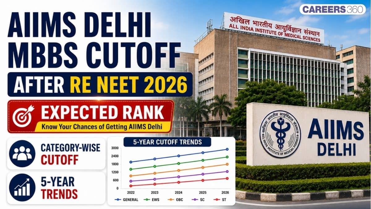 AIIMS Delhi MBBS Cutoff After Re NEET 2026: Expected Rank, Category-Wise Cutoff & 5 Year Trends
