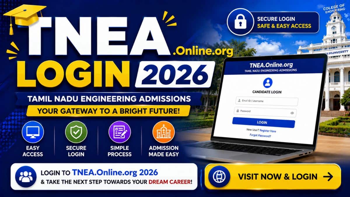Tneaonline.org Login 2026 – Direct Candidate Portal Link