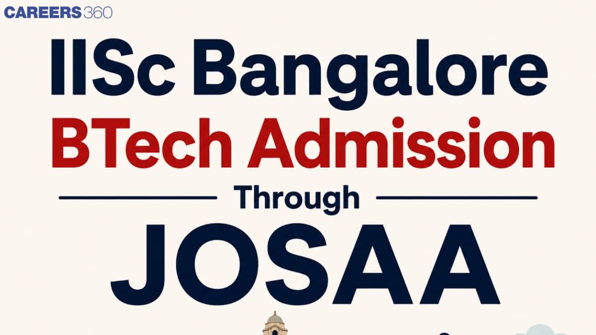 IISc Bangalore Btech Admission through JOSAA 2026 - Cutoff, Seats, Process