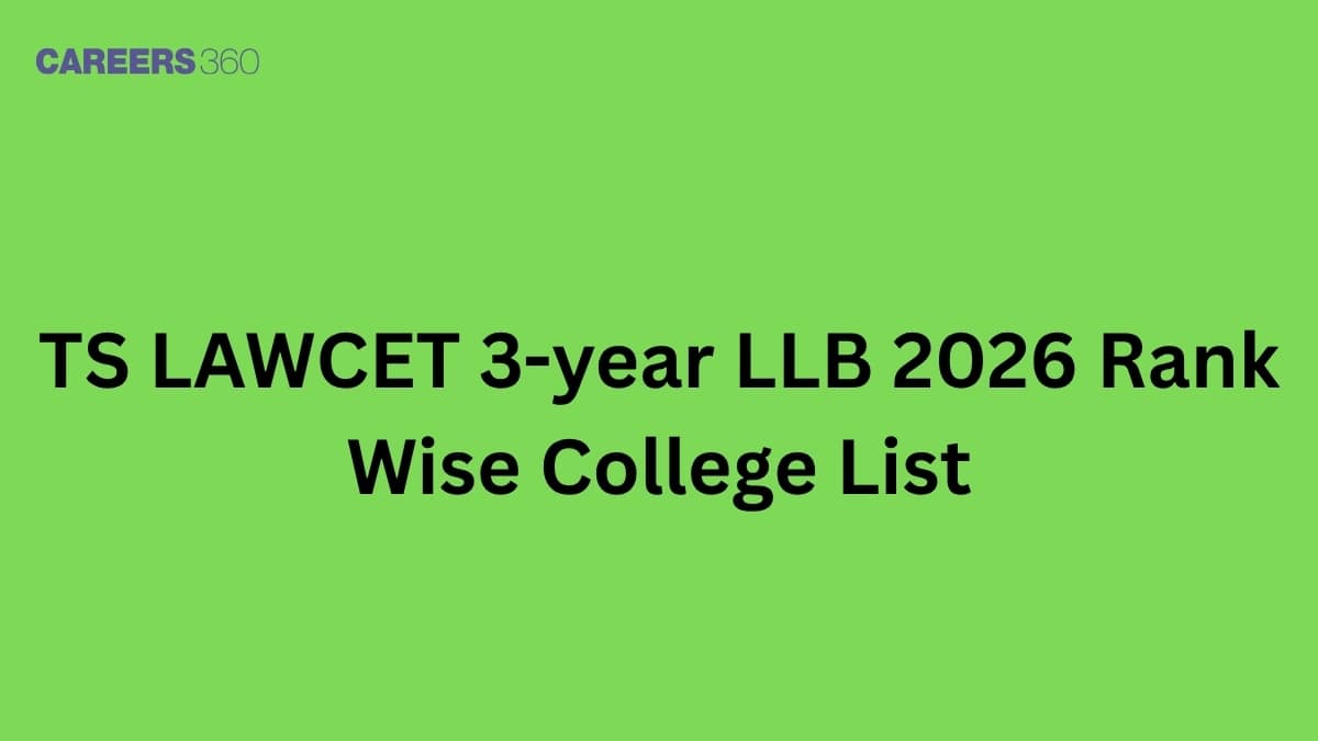 TS LAWCET 3-year LLB 2026 Rank Wise College List