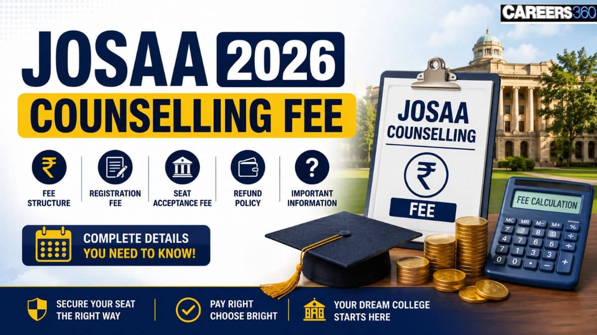 JoSAA Counselling Fee 2026 for for General, OBC, EWS, SC, ST, and PwD: Complete Fees Structure