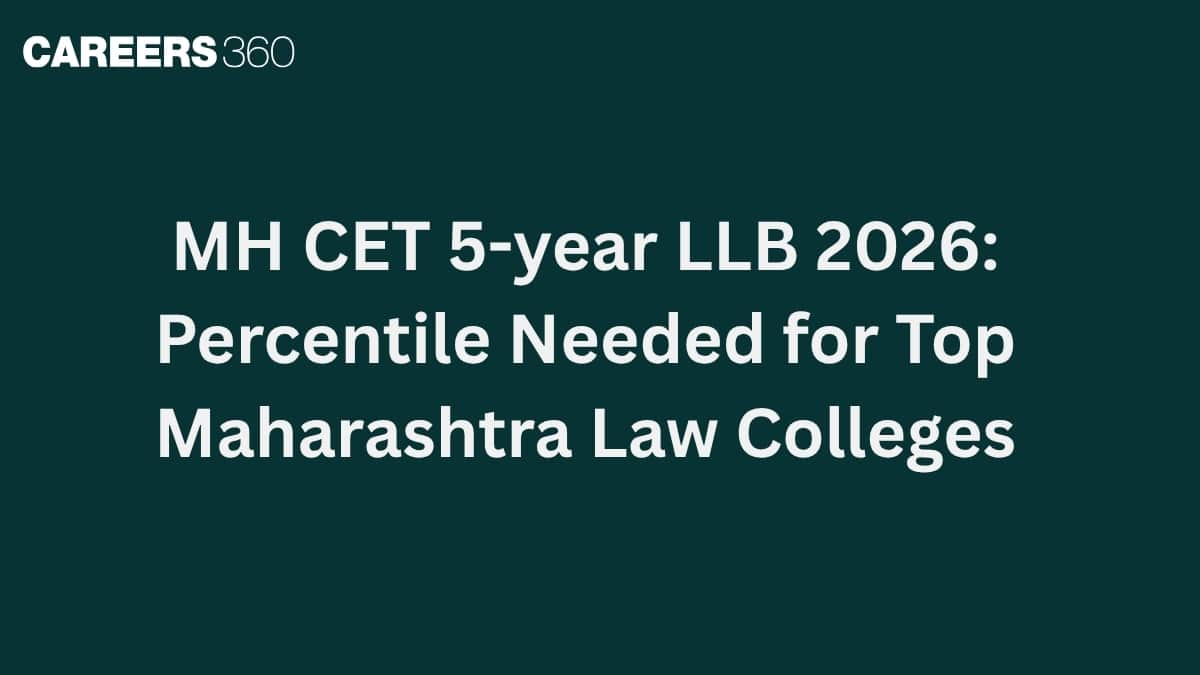 MH CET 5-year LLB 2026: Percentile Needed for Top Maharashtra Law Colleges