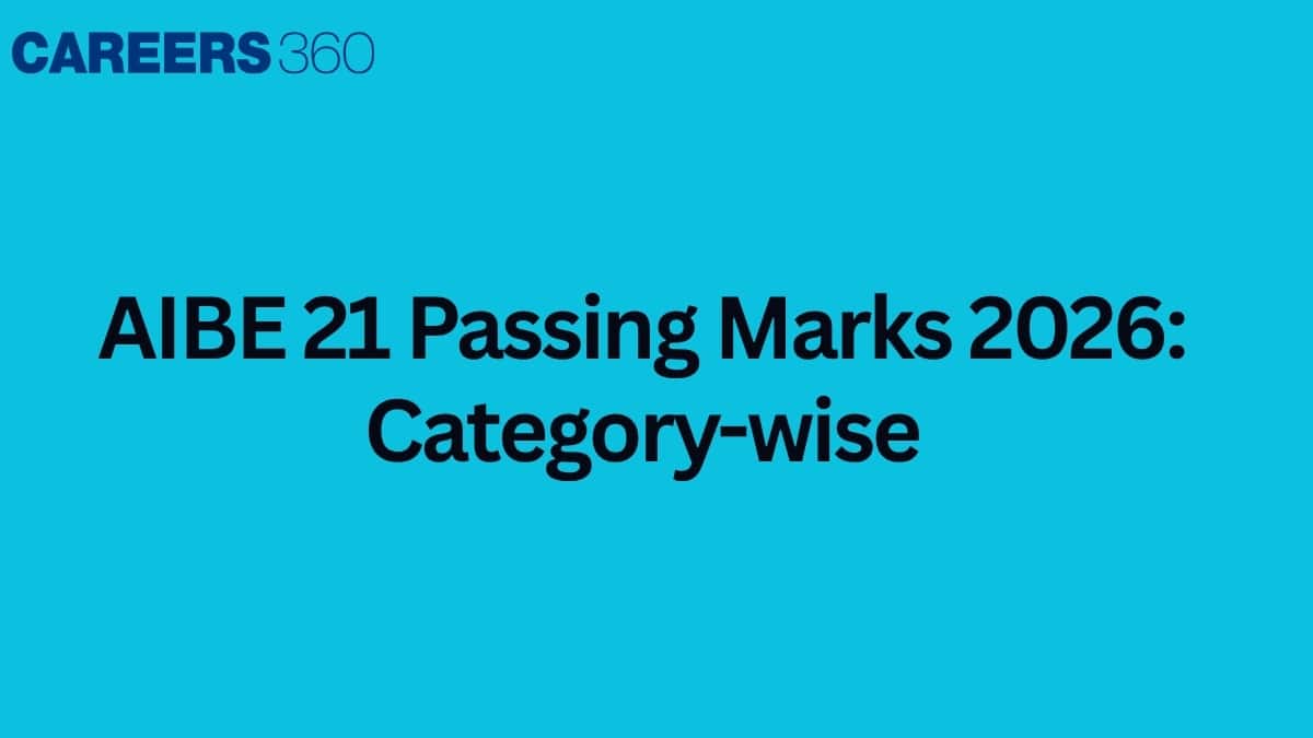 AIBE 21 Passing Marks 2026: Category-wise