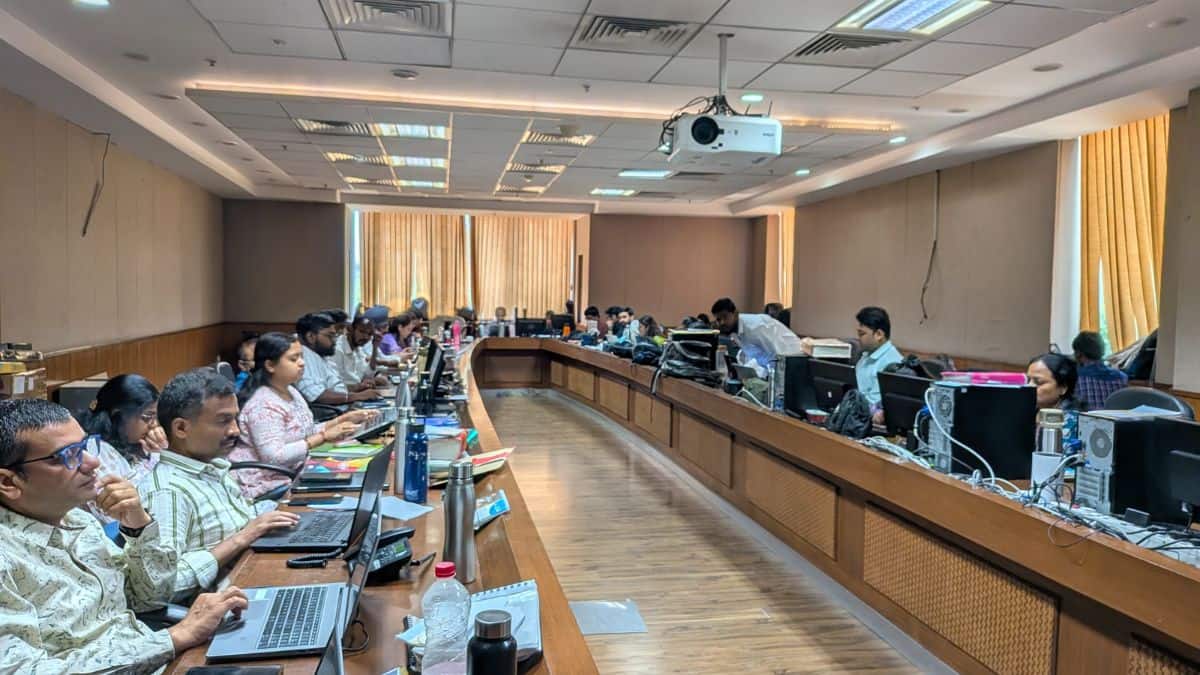 AI translation tool to suite of services: Language experts at Anuvadini AI office at AICTE (Image: Careers360)