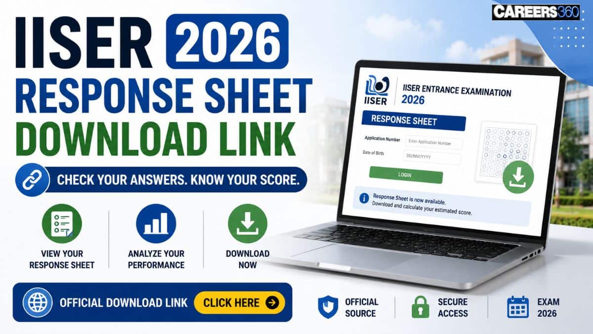 IISER 2026 Response Sheet Download Link at iiseradmission.in Today: Check Candidate Responses Online