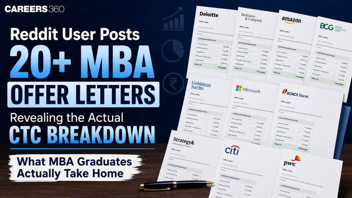 Reddit User Posts 20+ Real MBA Offer Letters Revealing CTC Breakdown: What MBA Graduates Actually Take Home