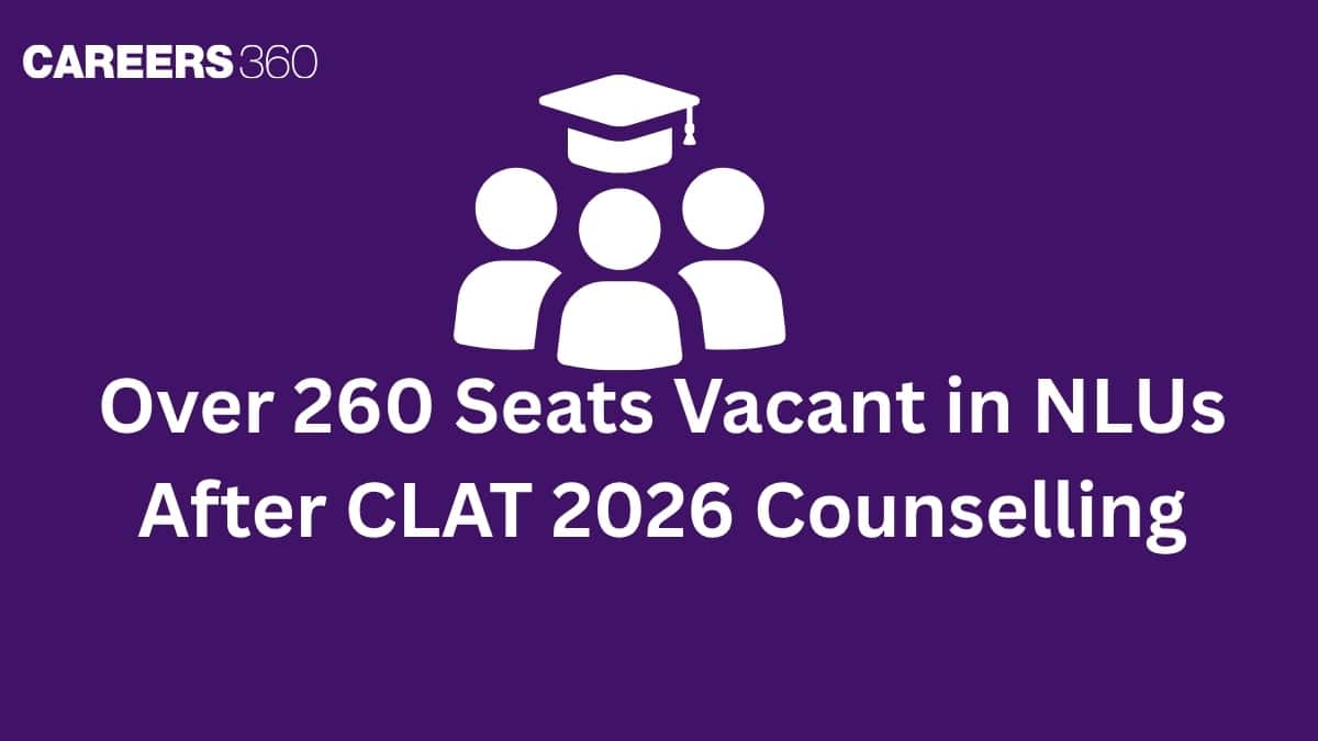 Over 260 Seats Vacant in NLUs After CLAT 2026 Counselling; NLU-wise Seats and Admission Dates
