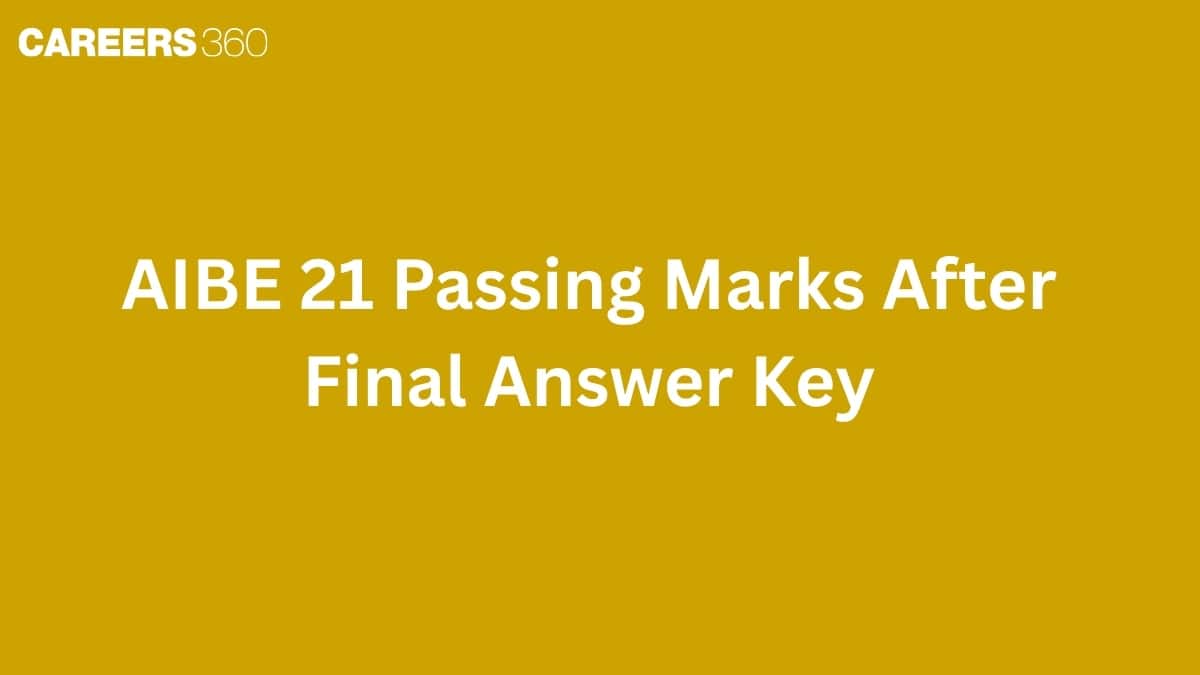 AIBE 21 Passing Marks After Final Answer Key