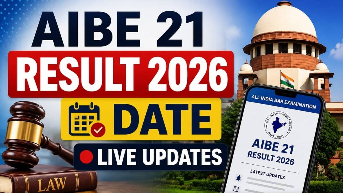 AIBE 21 Result 2026 Date (LIVE) - FInal Answer Key (Evening Today), Revised Qualifying Marks, Scorecard Link